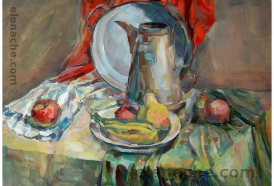 Still life with a teapot. Elena Che